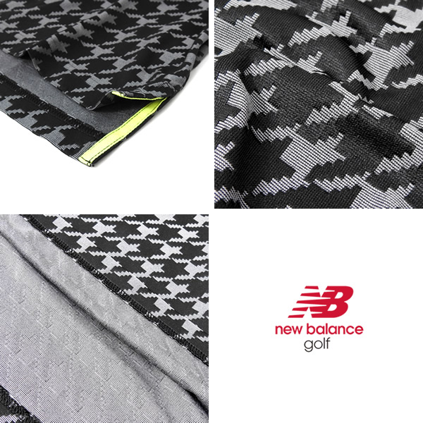 New Balance Golf 千鳥格子柄 UV モックネック プルオーバー カジュアルゴルフドットコムby PALM SPRINGSにnew balance golf
