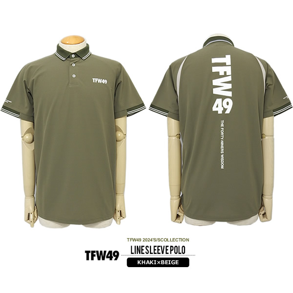 TFW49［ティーエフダブリューフォーティーナイン］LINE SLEEVE POLO  