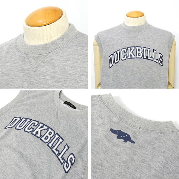 rough&swell［ラフアンドスウェル］DUCKBILLS VEST/裏毛スウェット