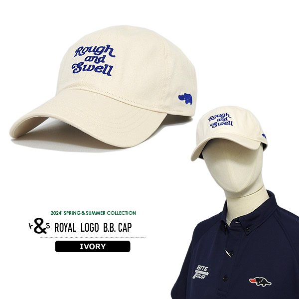 rough&swell［ラフアンドスウェル］ROYAL LOGO B.B. CAP/コットン