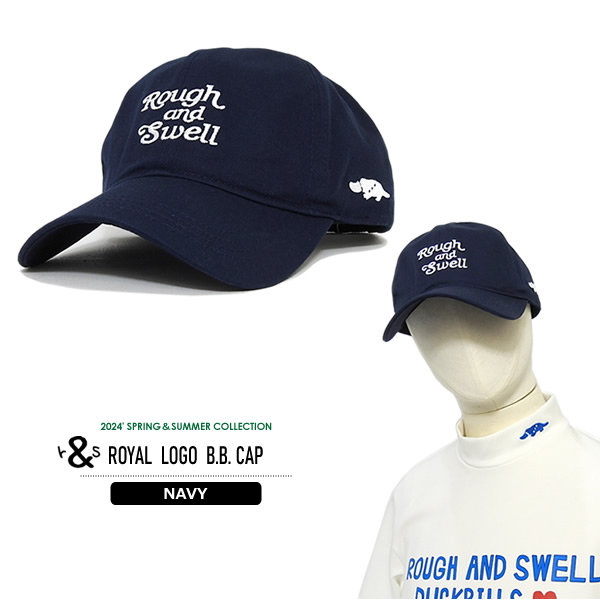 rough&swell［ラフアンドスウェル］ROYAL LOGO B.B. CAP/コットン