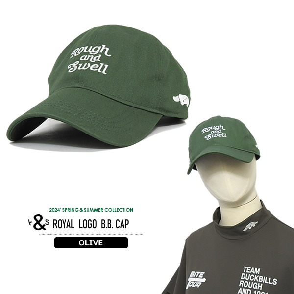rough&swell［ラフアンドスウェル］ROYAL LOGO B.B. CAP/コットン