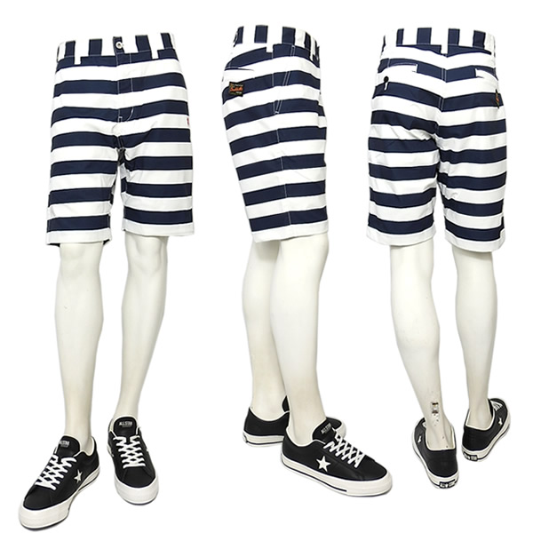 rough&swell［ラフアンドスウェル］MALIBU SHORTS/ボーダー柄ショーツ  