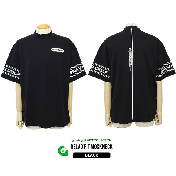 gravis golf［グラビスゴルフ］RELAX FIT MOCKNECK/機能メッシュ