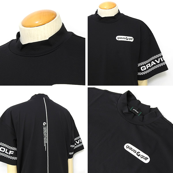 gravis golf［グラビスゴルフ］RELAX FIT MOCKNECK/機能メッシュ
