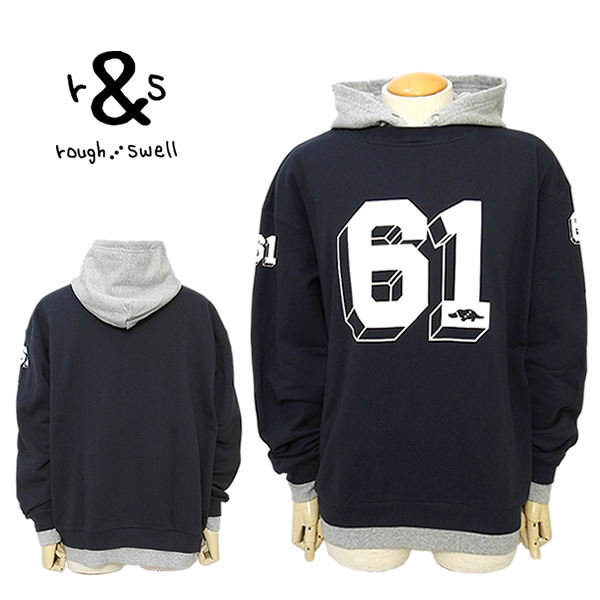 rough&swell［ラフアンドスウェル］61 HOODIE/フェイクレイヤード  