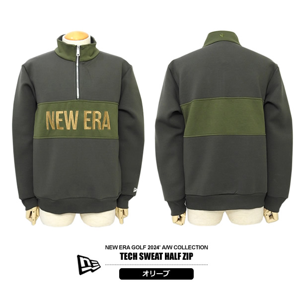 NEW ERA GOLF［ニューエラゴルフ］TECH SWEAT HALF ZIP/ハーフジップ 