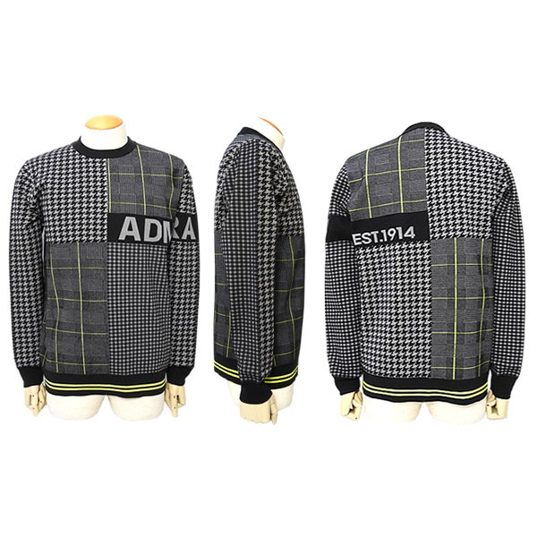 Admiral Golf（アドミラル ゴルフ「チェックキルト防風ニット ブルゾン