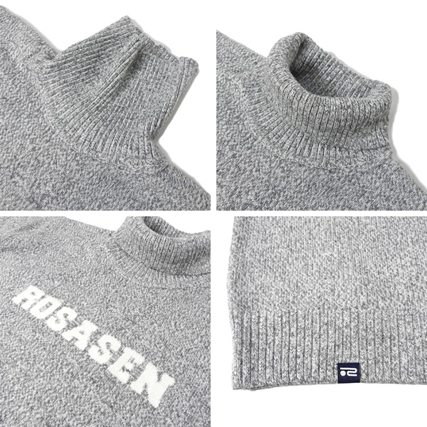 ROSASEN［ロサーセン］ミックスツイード インターシャニット