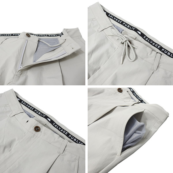 SALVAGE PUBLIC Kolepa ストレッチ パンツ　ゴルフ　sサイズ SALVAGE PUBLIC Kolepa サルベージパブリックコレパ メンズ