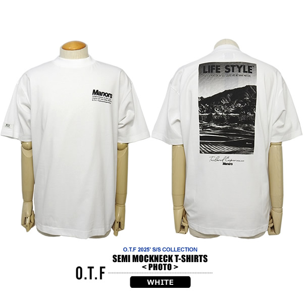 O.T.F［オーティーエフ］SEMI MOCKNECK T-SHIRTS＜PHOTO＞/セミモック