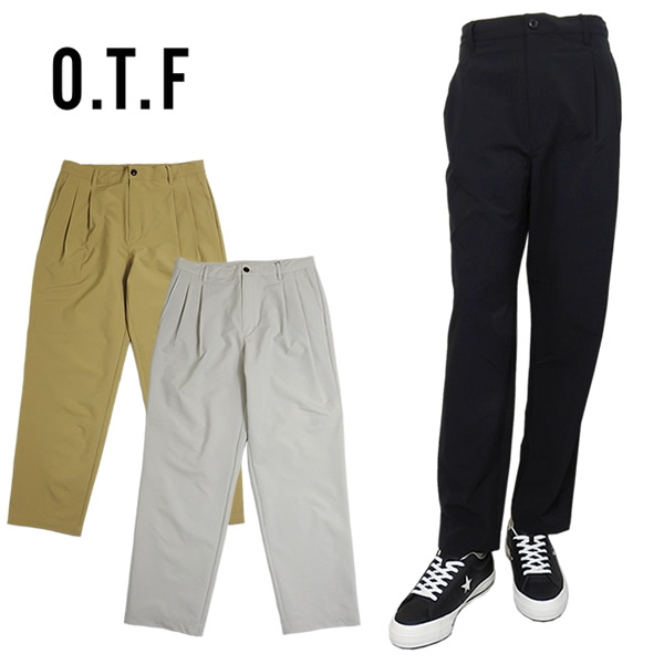 O.T.F［オーティーエフ］DOUBLE PLEATED WIDE PANTS/2タックワイド