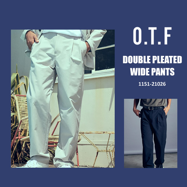 O.T.F［オーティーエフ］DOUBLE PLEATED WIDE PANTS/2タックワイド