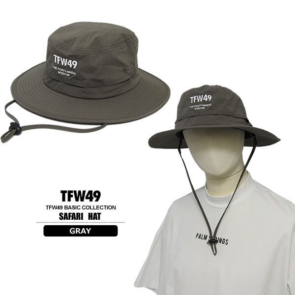 TFW49 ベージュ ハット Fサイズ ストラップ付き TFW49 - SAFARI HAT | ハット | ベージュ | ユニセックス