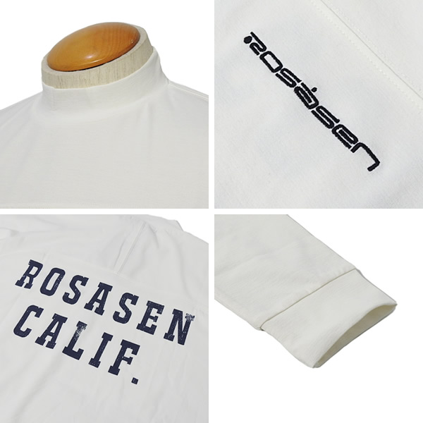 ROSASEN［ロサーセン］HERITECH PRINT MOCKNECK /長袖プリントモック