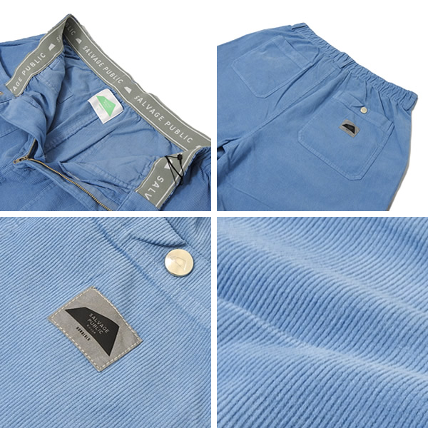 SALVAGE PUBLIC ショートパンツ　セージグリーン SALVAGE PUBLIC KOLEPA［サルベージパブリックコレパ］Uka 16W