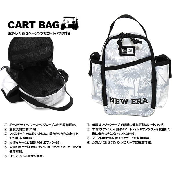 NEWERA パームツリー柄 キャディバッグ カジュアルゴルフドットコムby PALMSPAINGSにNEW ERA GOLF