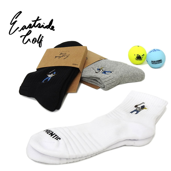 Eastside Golf［イーストサイドゴルフ］ANKLE HEIGHT LOGO SOCKS