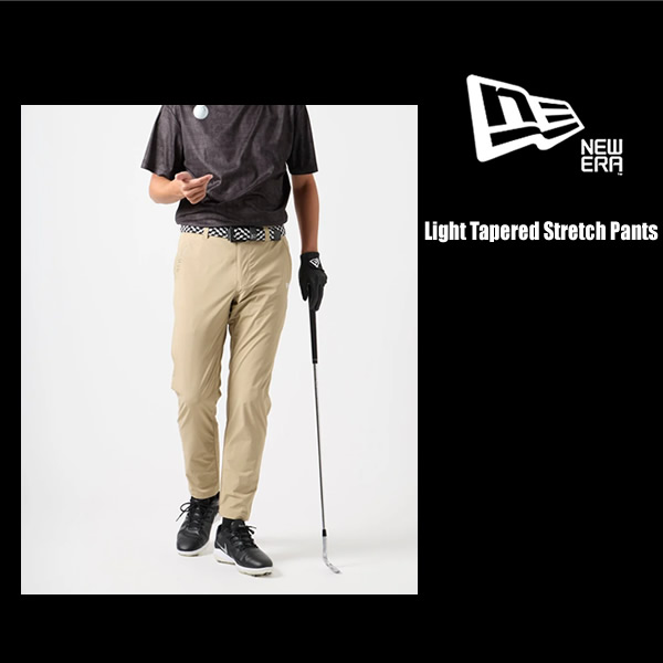 NEWERA GOLF ライトテーパード ストレッチパンツ ネイビー XLサイズ セール】 【MEN】【ストレッチ】ダンボールニットパンツ