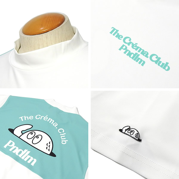 Pndlm The Crema Club モックネック Tシャツ PENDULUM［ペンデュラム］CREMA PNDLM STANDNECK/コラボ半袖モック