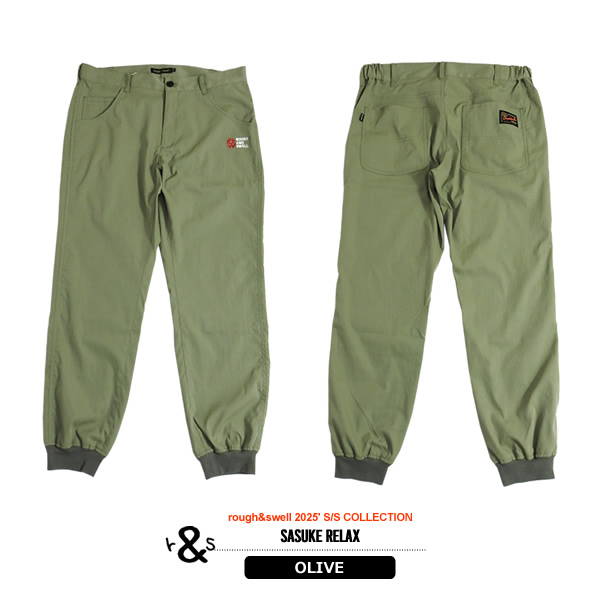 rough & swell ラフアンドスウェル ジョガーパンツ　L カジュアルゴルフドットコムby PALM SPRINGSにrough&swell［ラフ