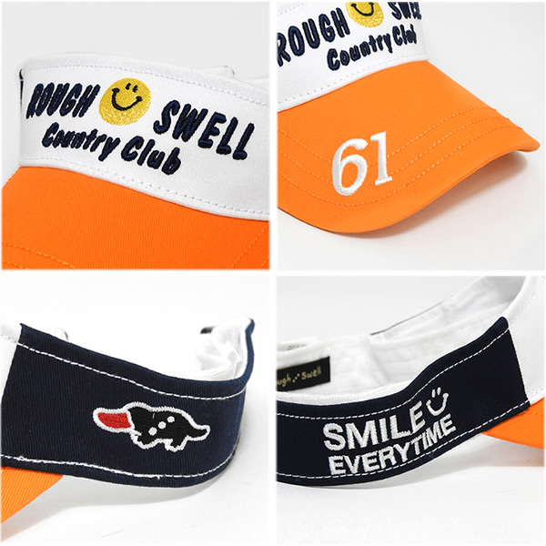 rough&swell［ラフアンドスウェル］SMILE SUN VISOR/コットン