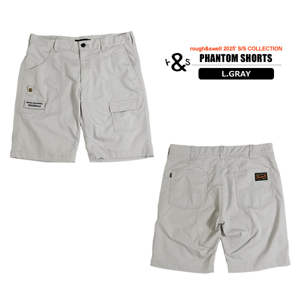 rough&swell ラフアンドスウェル グレー ショートパンツ rough&swell［ラフアンドスウェル］PHANTOM SHORTS/ストレッチツイル