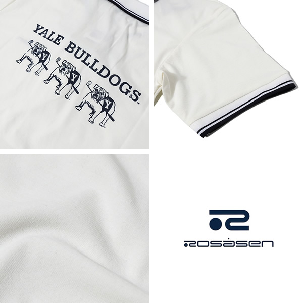 Mサイズ Rosasen ロサーセン ソロナ天竺半袖ポロ ROSASEN［ロサーセン］SORONA Back Print POLO/ソロナ天竺バック