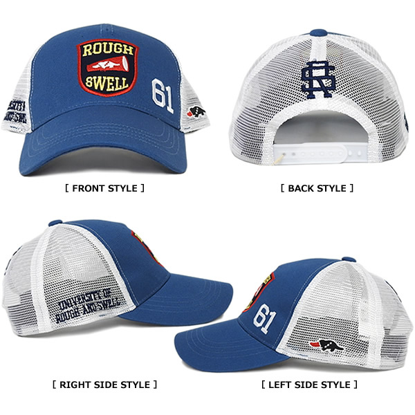 ラフアンドスウェル rough&swell メッシュキャップ3点 rough&swell［ラフアンドスウェル］PREPPY MESH CAP/メッシュ