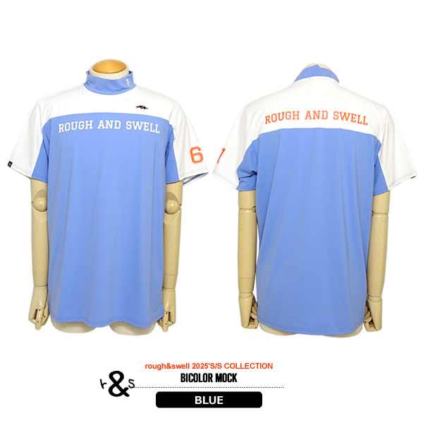 rough & swell ゴルフシャツ Lサイズ rough&swell［ラフアンドスウェル］GOLFER KING MOCK/半袖モック