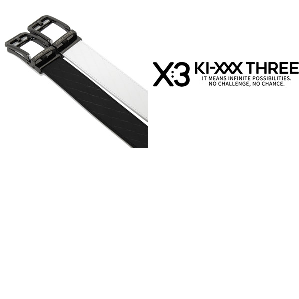 KI-X THREE ブラック ベルト F(110cm) KI-XXX THREE［キックスリー］オートロックベルト|カジュアル