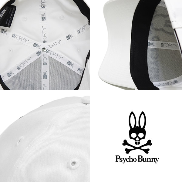 【NEW ERA & Psycho Bunnyゴルフラインコラボシリーズ】 サイコバニー 2024年秋冬モデル ユニセックス CAP GOLF NEW ERA