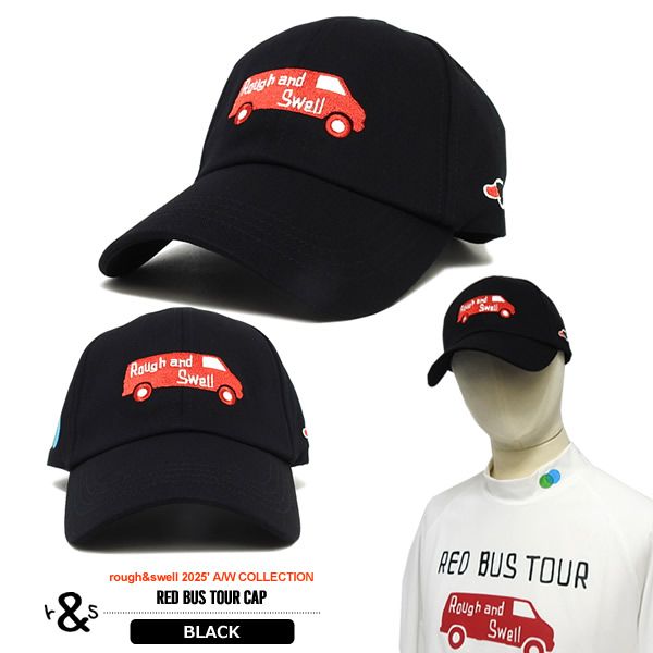 rough&swell［ラフアンドスウェル］RED BUS TOUR CAP/BBキャップ
