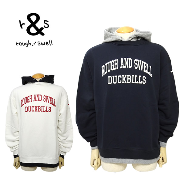 【新品未使用】rough&swellラフアンドスウェル パーカー イエロー M rough&swell［ラフアンドスウェル］TRICK HOODIE/フェイク