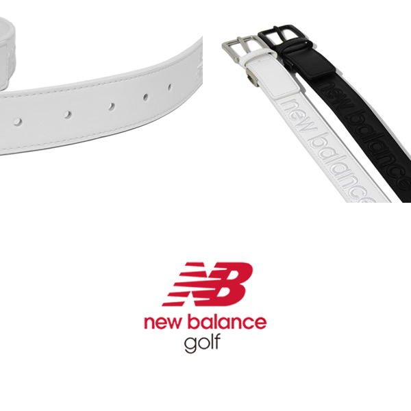 new balance golf［ニューバランスゴルフ］凹凸ロゴ合成皮革