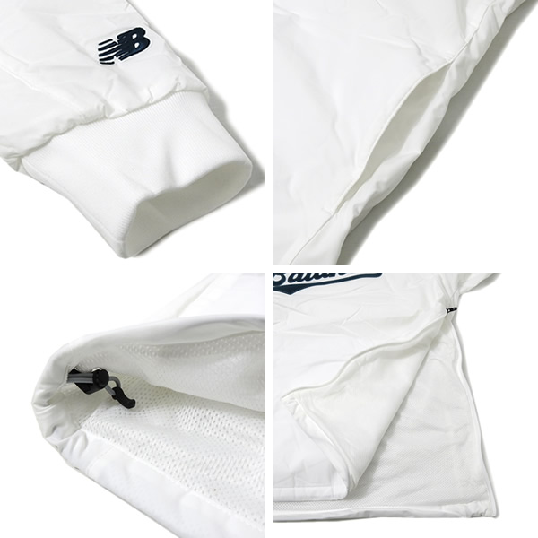 24時間以内/早い者勝ち ニューバランスゴルフ 中綿 3Wayスニード サイズ6 美品】ニューバランスゴルフ 2WAY中綿スニード ネイビー×白 世界地図柄