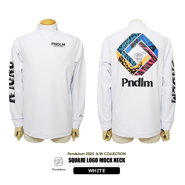 スクエアロゴモックネックシャツ PENDULUM［ペンデュラム］SQUARE LOGO MOCK NECK/長袖モックネック