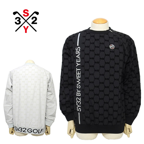 SY32 美品ボンディングロゴ キルティングジャケット 切替 ゴルフ S SY32 BY SWEET YEARS GOLF［エスワイサーティトゥバイスウィート