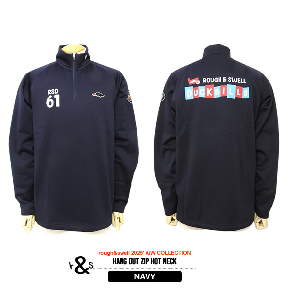 rough&swell［ラフアンドスウェル］HANG OUT ZIP HOT NECK/ハーフ