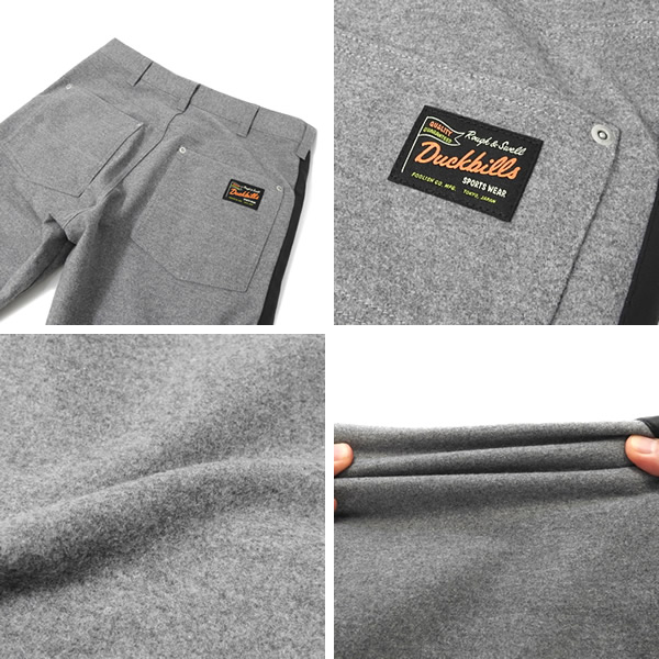 rough&swell［ラフアンドスウェル］FLANNEL PANTS/側章フランネル