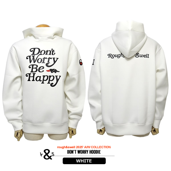 rough&swell［ラフアンドスウェル］DON'T WORRY HOODIE/変形スウェット