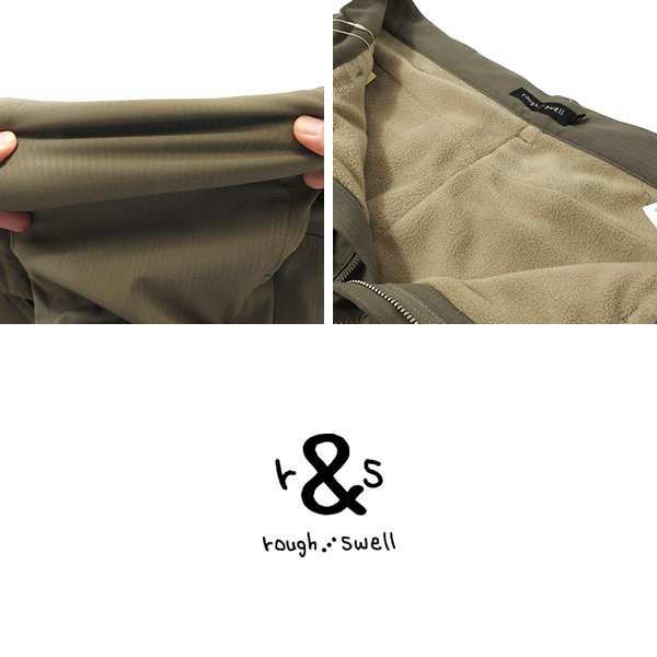 rough&swell［ラフアンドスウェル］ARMY BOLT/裏フリースジョガー