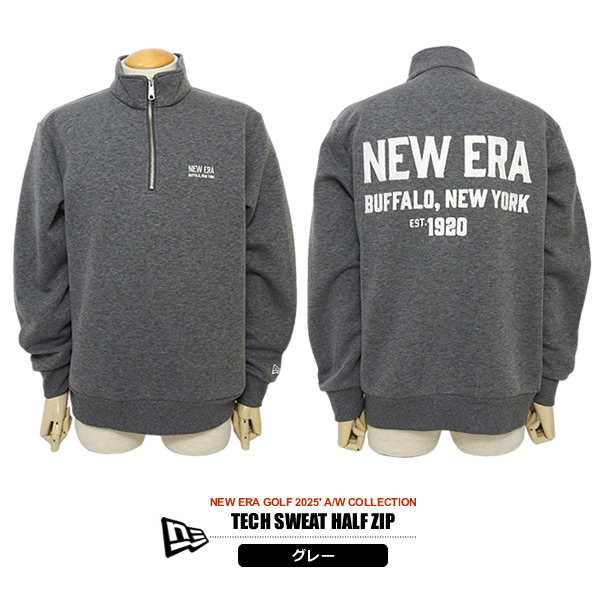 NEW ERA GOLF［ニューエラゴルフ］TECH SWEAT HALF ZIP/ハーフジップ