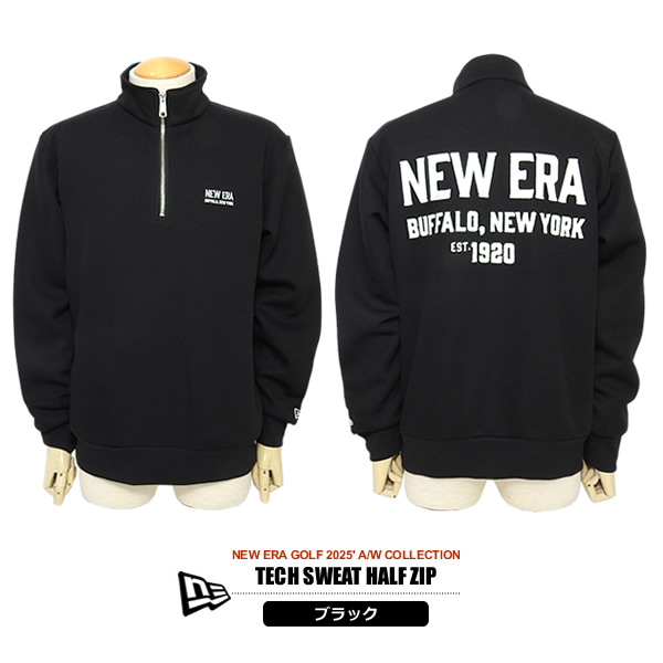 【 新品 】NEW ERA GOLF ニューエラゴルフ テックスウェット Ｓ NEW ERA GOLF［ニューエラゴルフ］TECH SWEAT HALF ZIP/ハーフジップ