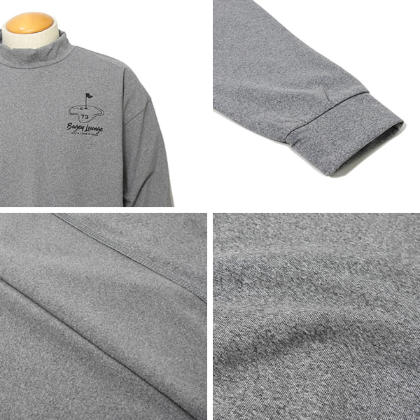 グレー　ラフロッグ　サークルロゴモックネックシャツ　グレー　M ラフロッグ サーマルモックネックシャツ グレー M - メルカリ