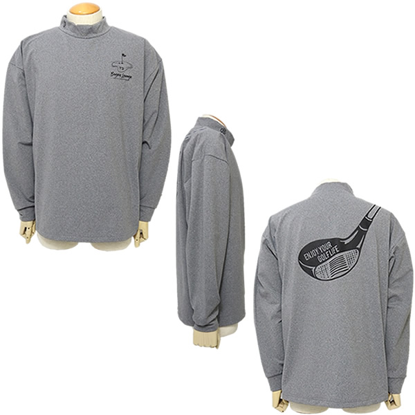 BOGEY LOUNGE［ボギーラウンジ］LS MOCK NECK SHIRT/長袖裏起毛モック