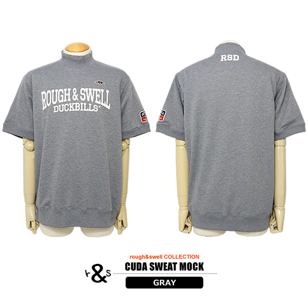 rough&swell［ラフアンドスウェル］CUDA SWEAT MOCK/半袖スウェット