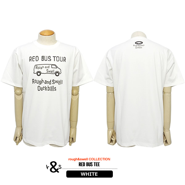 rough&swell［ラフアンドスウェル］RED BUS TEE/半袖Tシャツ