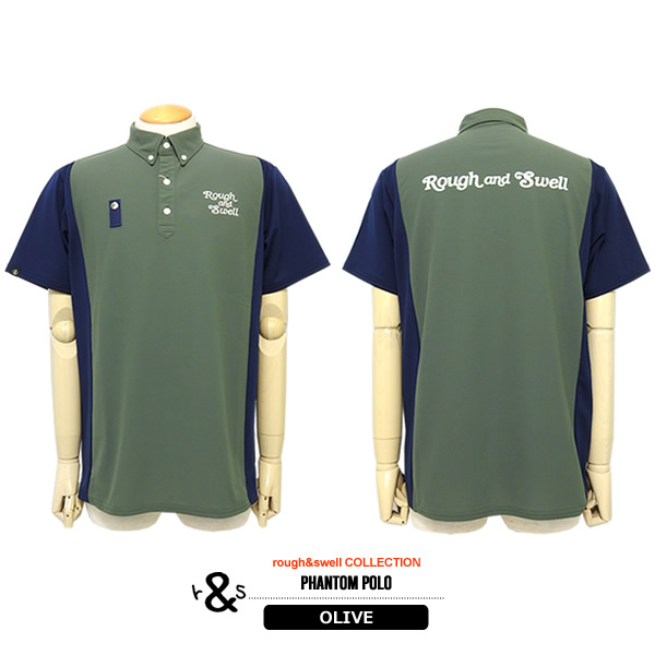 rough & swell PHANTOM POLO半袖ポロ XLサイズ rough&swell［ラフアンドスウェル］PHANTOM POLO/半袖B.Dポロシャツ