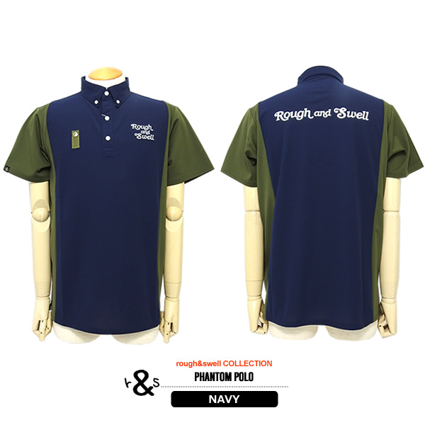 rough & swell PHANTOM POLO半袖ポロ XLサイズ rough&swell［ラフアンドスウェル］PHANTOM POLO/半袖B.Dポロシャツ